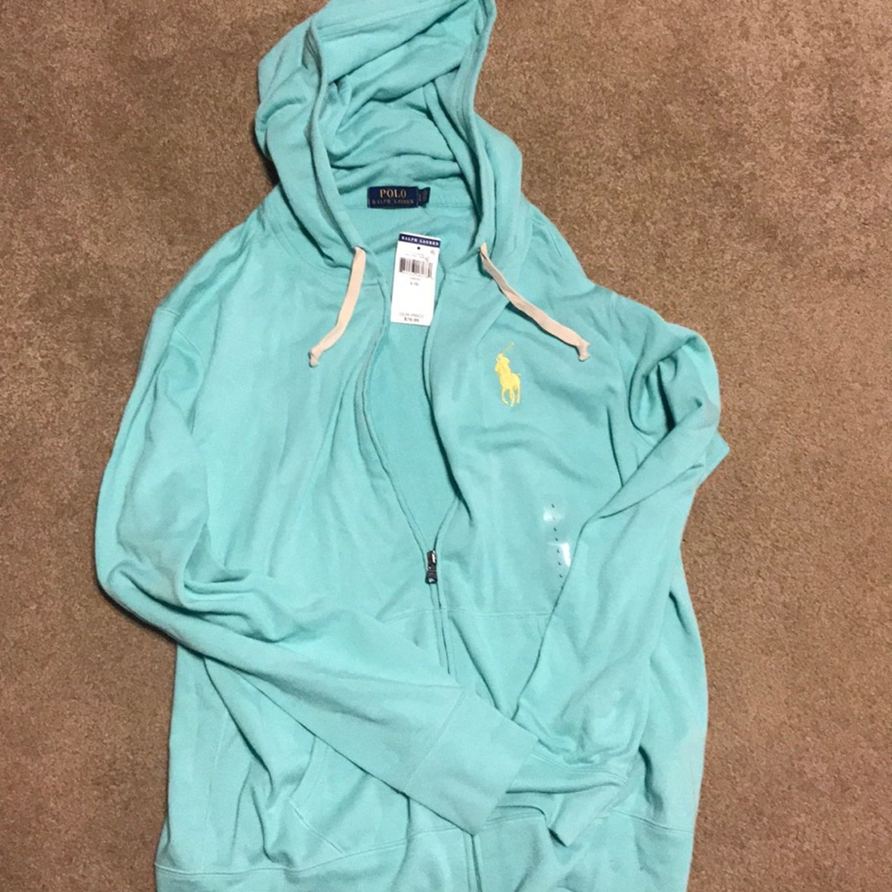 Ralph Lauren Polo zip up | Teal | Large